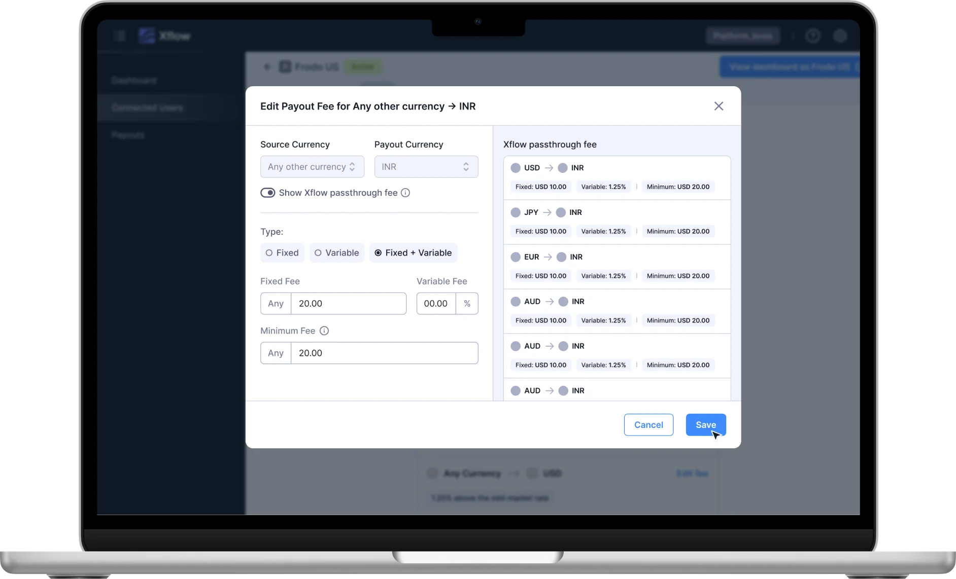Fee Settings - Case Study Preview