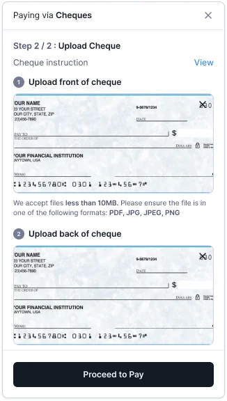 Invoice details with line items